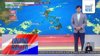 Weather update as of 6AM (December 25, 2025) | Unang Balita