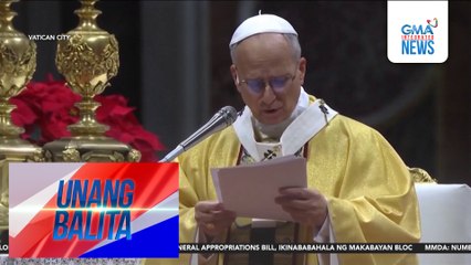 Pope Leo XIV, nanguna sa Christmas mass sa St. Peter's Basilica; kinondena ang kondisyon ng mga Palestino sa Gaza na naiipit sa gulo | Unang Balita