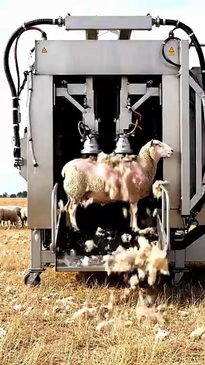 A_huge_machine #sheep #animals (4)