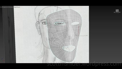 Flame: 3DS MAX Practice Polygon Modeling Head Model Video #13 (12-25-2025)