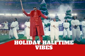 Snoop Dogg brings holiday vibes to the NFL as he lights up Christmas Gameday halftime