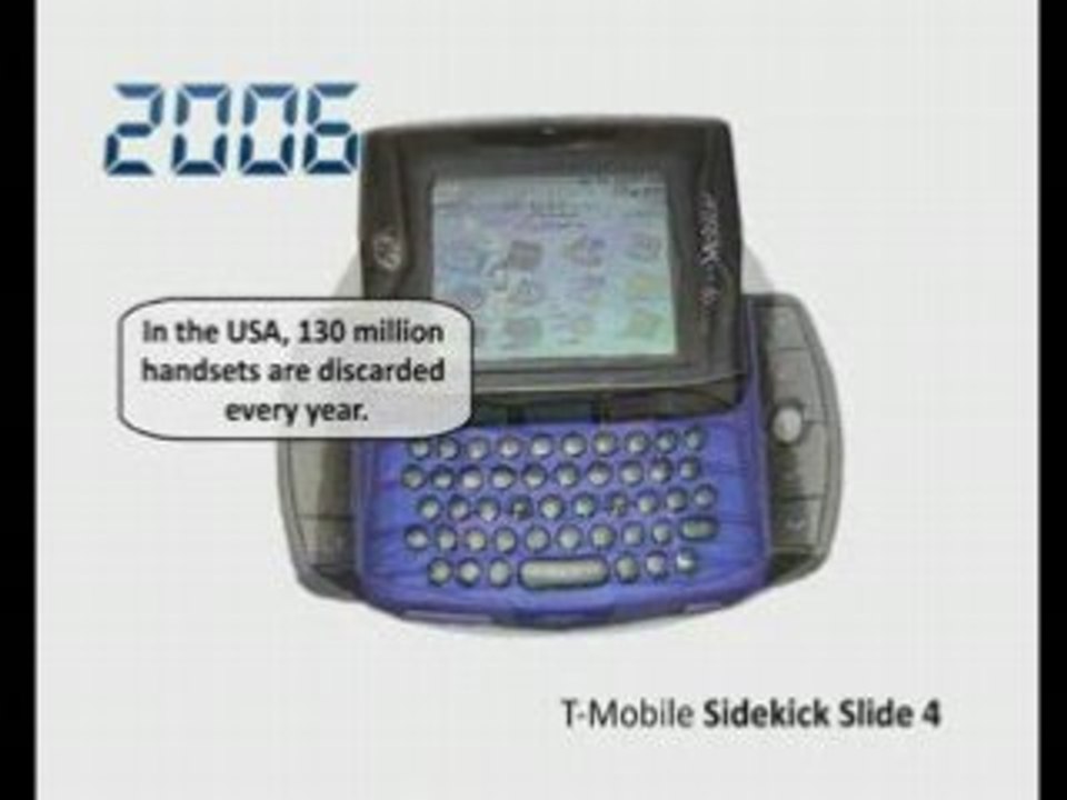 Evolution des portables de 1988 à 2007