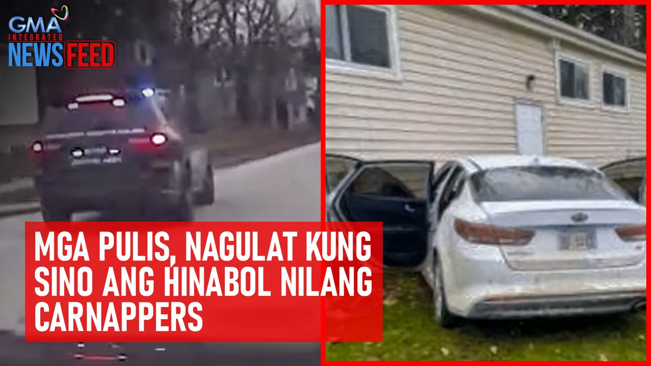 Mga pulis, nagulat kung sino ang hinabol nilang carnappers | GMA Integrated Newsfeed