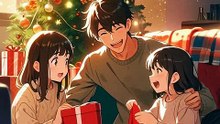 Joyful Christmas Gift Opening