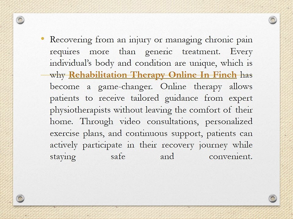 Personalized Rehabilitation Therapy Online in Finch with Orthotics for Feet in Yonge