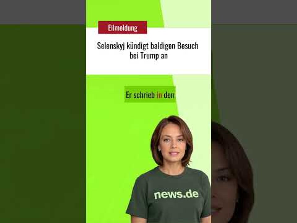 Selenskyj kündigt baldigen Besuch bei Trump an