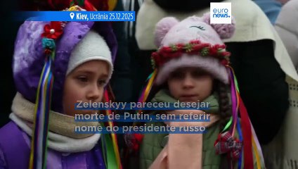 Zelenskyy deseja o desaparecimento de Putin no discurso da véspera de Natal