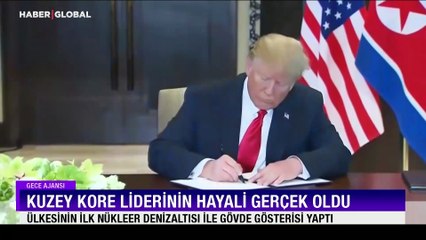 Kuzey Kore lideri Kim Jong-un'dan gövde gösterisi! Ülkesinin ilk nükleer denizaltısına sahip oldu
