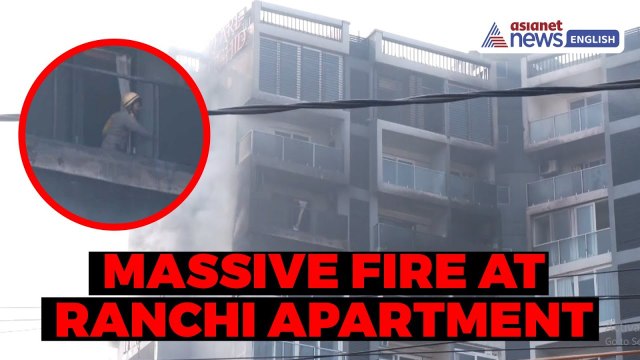 Ranchi, Jharkhand: Massive Fire Erupts in Residential Apartment