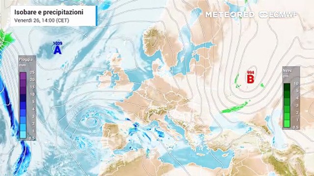 Anticiclone di intervallo a fine anno, belle giornate dopo il maltempo del ciclone di Natale. Attenzione alle gelate