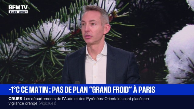 Ian Brossat, sénateur de Paris (PCF), déclare que la ville de Paris a demandé le déclenchement du plan grand froid