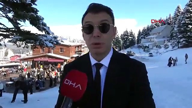 Kış turizminin cennetine kış gelmedi: Kayak pistleri yürüyüş parkuruna döndü!