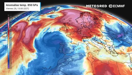 El escenario invernal está marcado por las anomalías de temperaturas a diferentes alturas