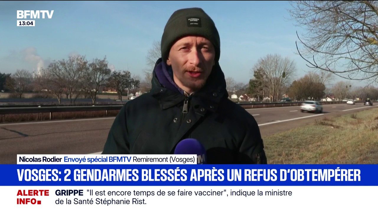 Deux gendarmes renversés et blessés après un refus d'obtempérer