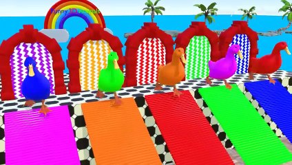 Long Slide Game with Cow Elephant Gorilla Hippopotamus Tiger 3d Animal Game Funny 3d Animals