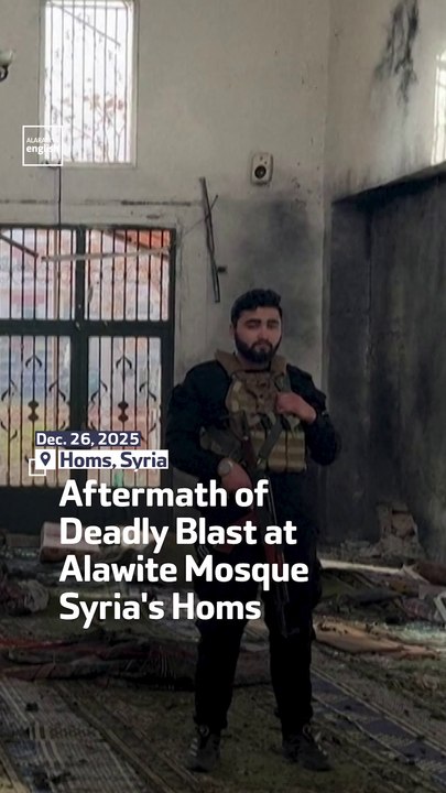 Aftermath of Deadly Blast at Alawite Mosque in Syria's Homs