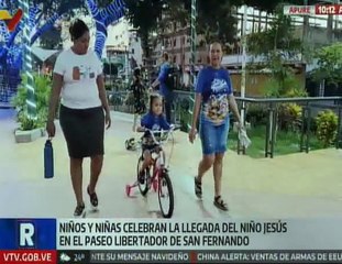 Niños apureños desbordaron felicidad al recibir los regalos que tanto esperaban del Niño Jesús