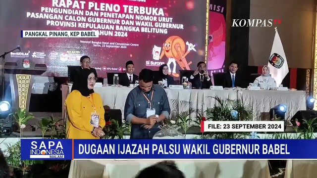 [FULL] KPU Bangka Belitung dan Pakar Hukum Soal Wagub Babel Hellyana Tersangka Kasus Ijazah Palsu