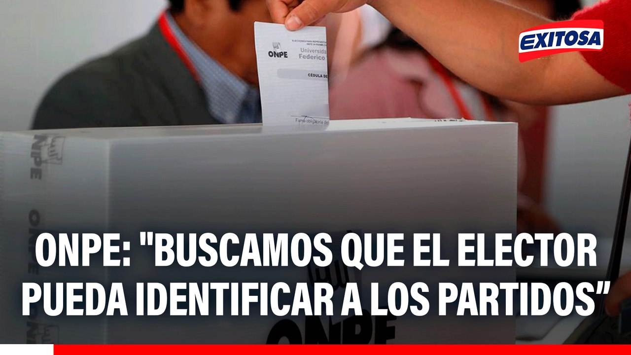 Cédula de votación para Elecciones 2026: "Buscamos que el elector pueda identificar a los partidos", indica representante de la ONPE