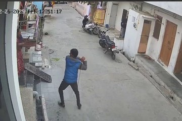 पाली में खौफनाक वारदात: जैकेट में तलवार छिपाकर लाया दामाद, खूनी हमला CCTV में कैद, देखें