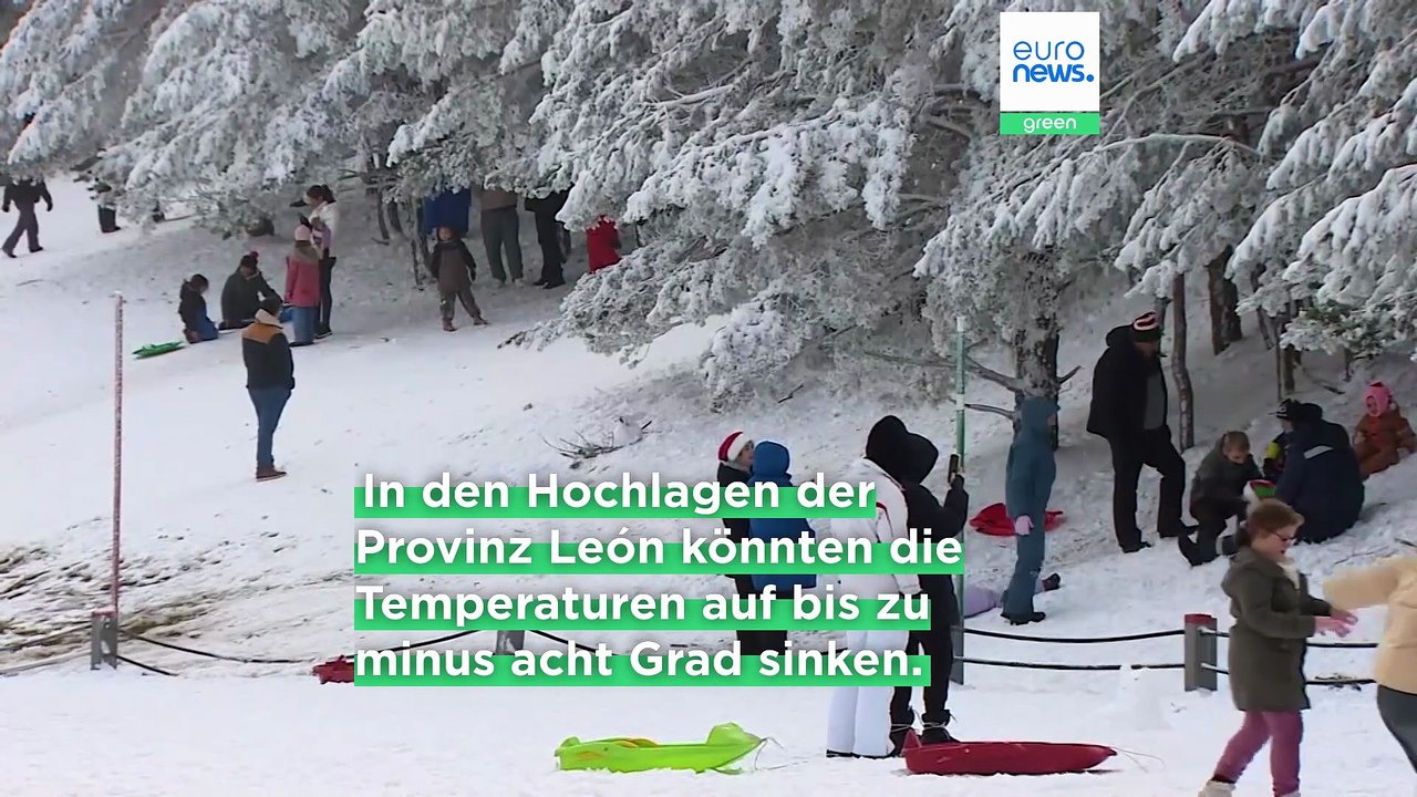 Spanien friert zu: Minusgrade in den Bergen, Sturm an den Küsten