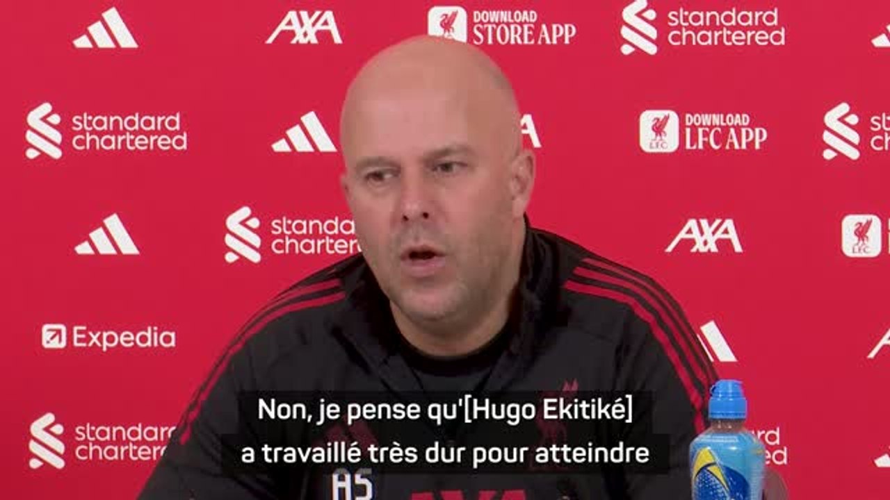 Liverpool - Slot : "Ekitiké a travaillé très dur pour atteindre son niveau de forme physique actuel”