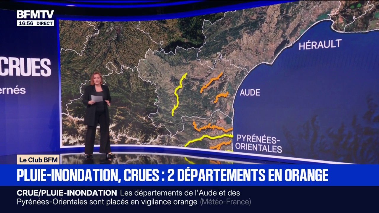 LES ÉCLAIREURS - Les Pyrénées-Orientales et l'Aude placés en vigilance orange pluie-inondation et risque de crues