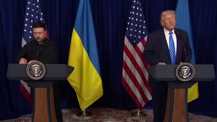 Trump in difficoltà alle prese con la pronuncia dei nomi dei leader Ue durante la conferenza stampa con Zelensky