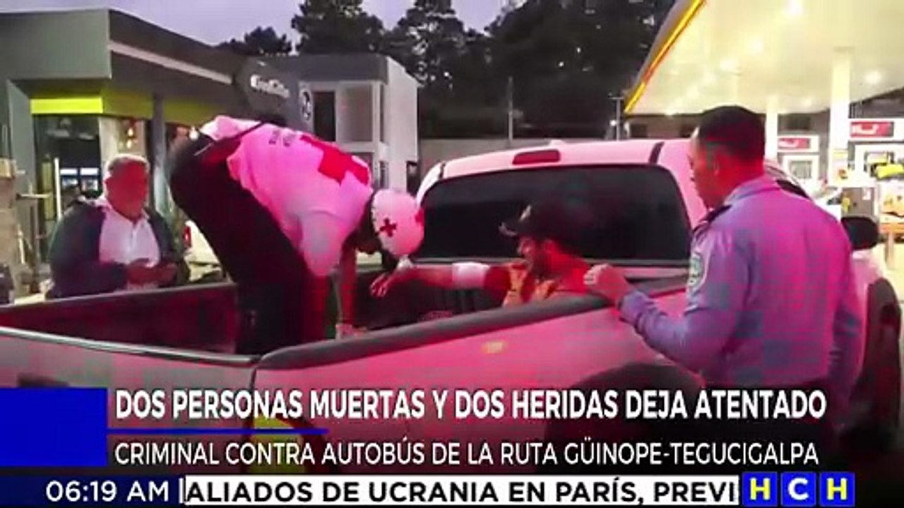 ¡Terror en carretera a oriente! Atentado a bus deja dos muertos y tres heridos en ruta Güinope–TGU