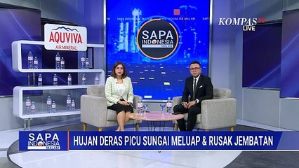 Ngeri! Detik-Detik Banjir Terjang Jembatan hingga Putus di Sukabumi, Sungai Meluap! | SAPA MALAM