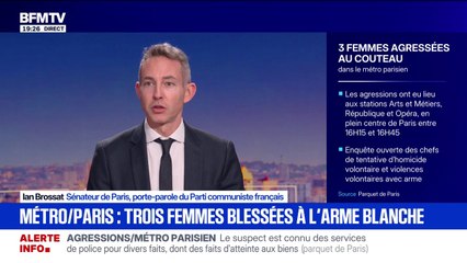 "Tristesse et colère": Ian Brossat, sénateur de Paris réagit à l'agression de trois femmes dans le métro