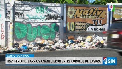 Feriado deja calles abarrotadas de basura | Primera Emisión SIN