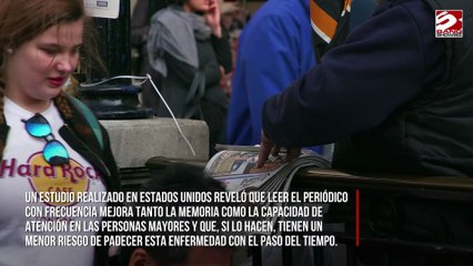 Los lectores de periódicos tienen un menor riesgo de padecer demencia