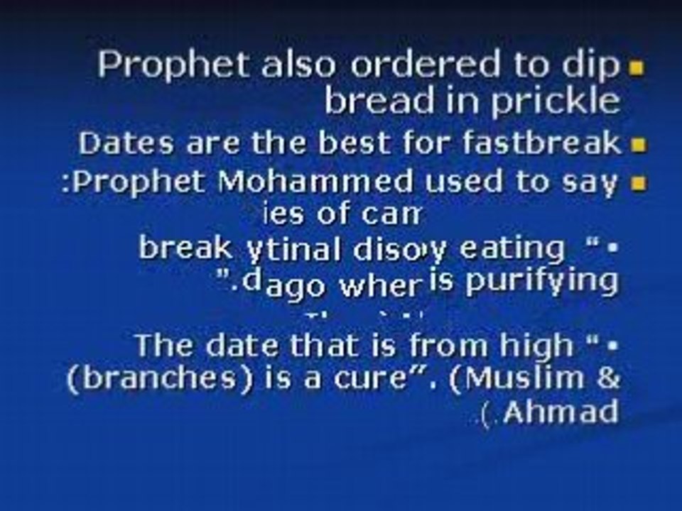 Some Prophet Hadiths about health and healthy foods