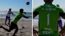 Hijo de Jorge Campos ilusiona a los fans con sus habilidades con playera de Nahuel Guzmán