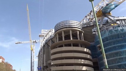 🚧 Madrid en Obras 🚧 Renovación del Estadio Santiago Bernabéu (2021/03/29)