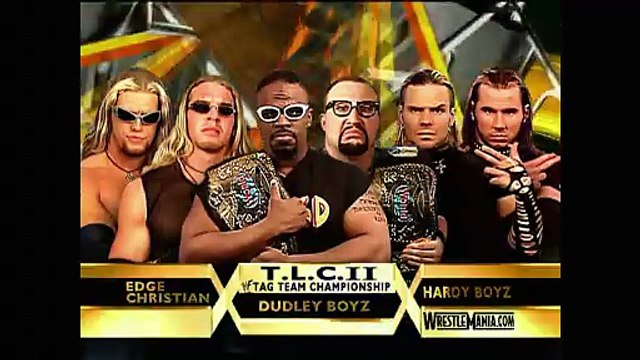 The Dudley Boyz vs. The Hardy Boys vs. Edge and Christian - WWF WrestleMania 17 (04/01/01)