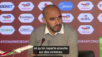 Maroc - Regragui soulagé de voir le record prendre fin