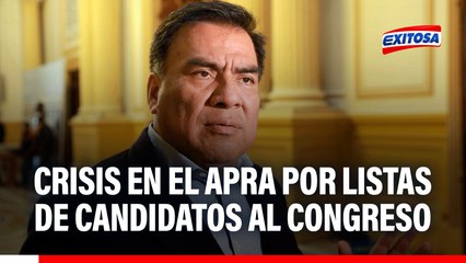 "Grave y grotesco": Velásquez Quesquén DENUNCIA CAMBIOS en listas de candidatos del APRA