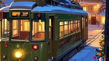 Snowlit Christmas Tram A ch