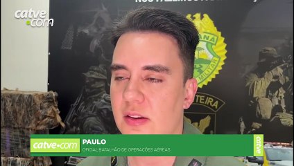 Capitão do BPMOA detalha operação aérea que resultou na apreensão de 725 quilos de maconha