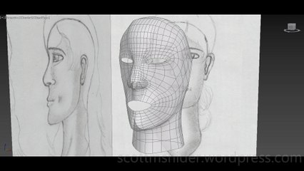 Flame: 3DS MAX Practice Polygon Modeling Head Model Video #26 (12-26-2025)