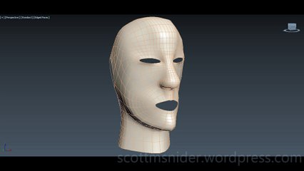 Flame: 3DS MAX Practice Polygon Modeling Head Model Video #30 (12-26-2025)