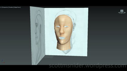 Flame: 3DS MAX Practice Polygon Modeling Head Model Video #37 (12-26-2025)