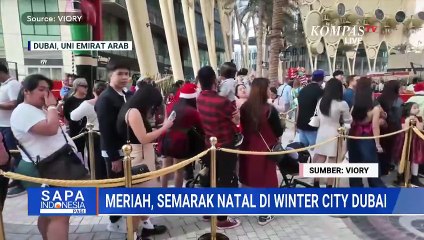 Gemerlap Dekorasi Natal dan Salju Buatan Meriahkan Winter City Expo di Dubai