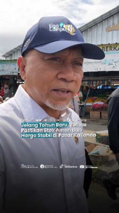 Jelang Tahun Baru, Zulhas Pastikan Stok Aman dan Harga Stabil di Pasar Kalianda