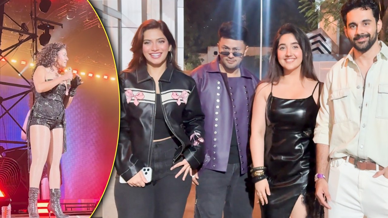 Ashnoor Kaur, Abhishek Bajaj, Awez Darbar & Nagma Mirajkar SLAY At Sunidhi Chauhan's Mumbai Concert
