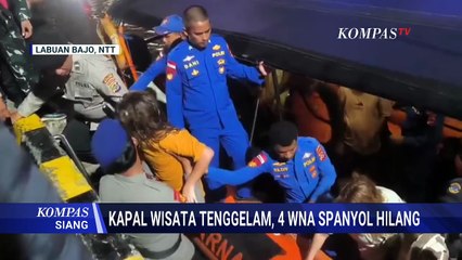Fakta Kapal Wisata Tenggelam di Perairan TN Komodo, 4 WN Spanyol Hilang | KOMPAS SIANG
