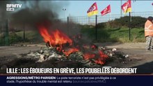 À Lille, les éboueurs en grève illimitée pour dénoncer leurs conditions de travail