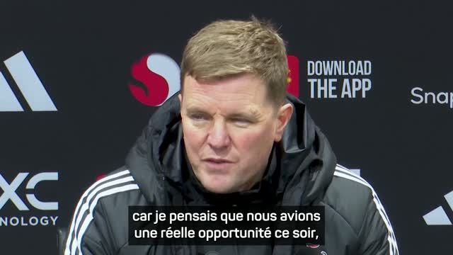 Newcastle - Howe après la défaite face à United : "Nous sommes extrêmement déçus"